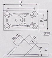 22mm 25mmパイプ用 ステンレス アングルベース