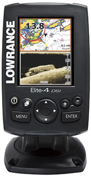 LOWRANCE ロランス Elite−4 DSI カラー写真画質GPS魚探
