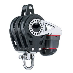 HARKEN HA2141 57 mm Triple Ratchet Block Swivel, Becket, Cam Cleat