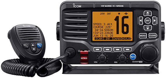 ICOM アイコム国際VHF無線機 IC-M506J 据え置型の防水トランシーバー